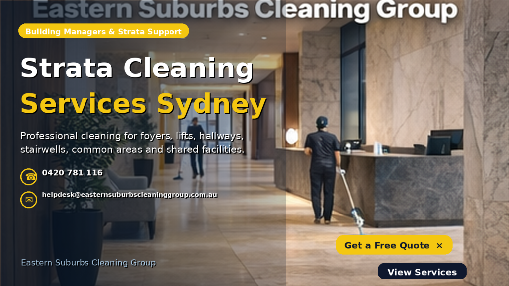strata cleaning sydney